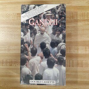 Gandhi 1982 VHS  Drama History Biopic Ben Kingsley Attenborough Academy Awards